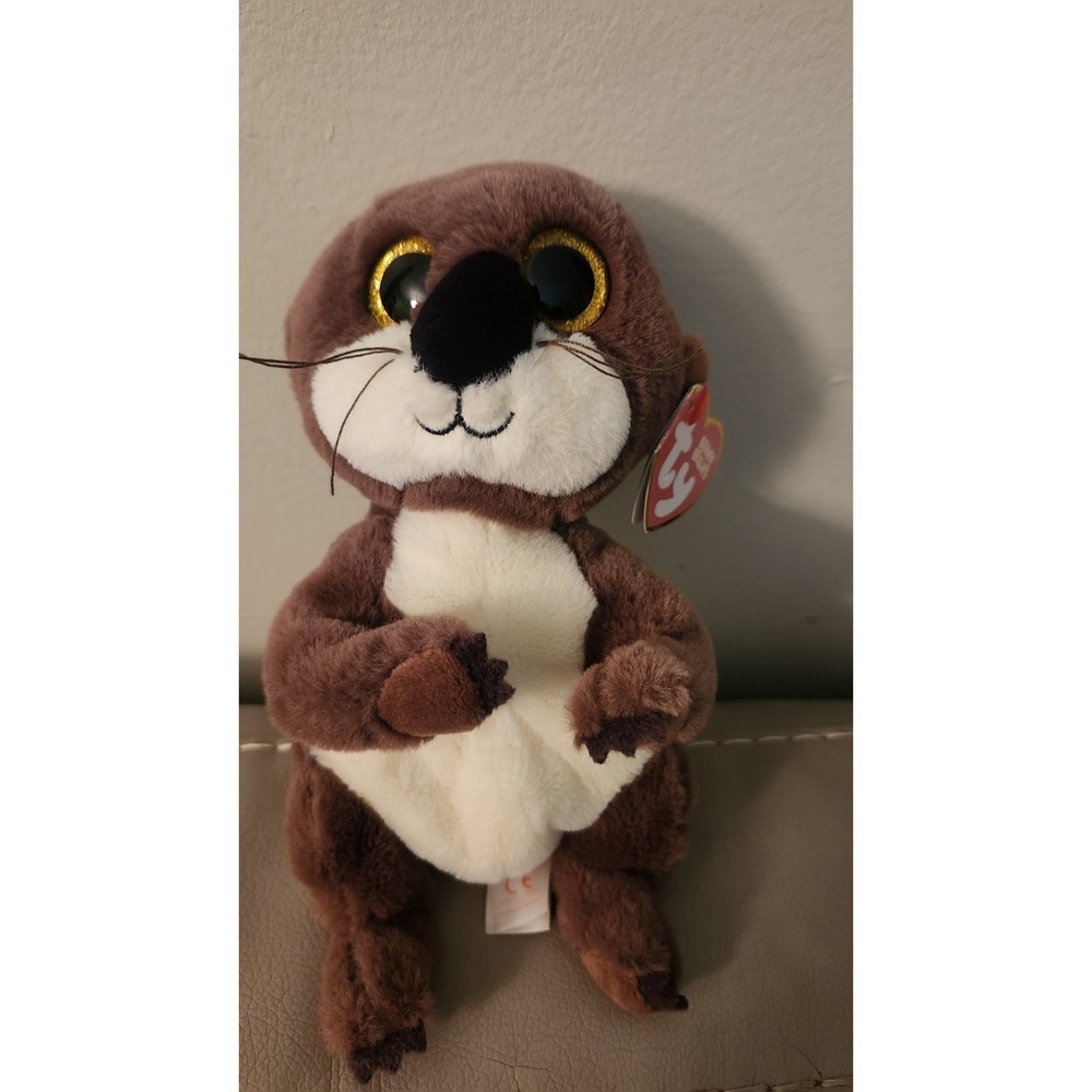 TY BEANIE BELLIES CUTE MITCH THE BEAVER WITH TAG PLUSH TOY